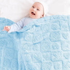 Sherpa Fleece Baby Blanket Heart Checkered Blanket, Ultra Soft Fluffy Premium - Image 3