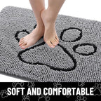 Smiry Dog Door Mat for Muddy Paws, Absorbent Dirt Trapper Non Slip Quick Dry - Image 4