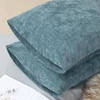 CaliTime Throw Pillow Covers Decorative 20 X 26 Inches Pack of 2 Cozy Chenille - Image 4