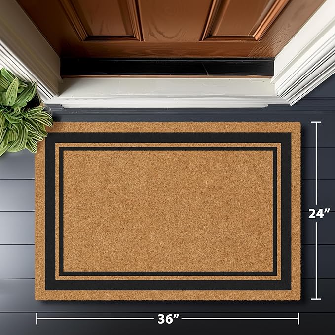 Barnyard Designs Natural Coco Coir Heavy Duty Backing Doormat - Image 8