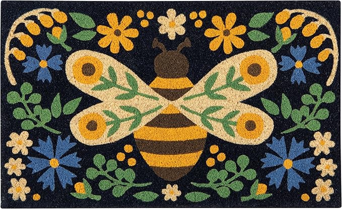 Now Designs Bee Garden Doormat, Coir Fiber by NowDesigns