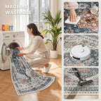 zesthome 8x10 Area Rugs for Living Room, Non-Slip Backing Washable Rugs - Image 5