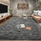 Tepook Fluffy Large Rugs for Living Room, Shag Area Rug 6x9 Soft Carpet for by Tepook