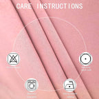 LEMOMO Blackout Curtains 52 x 63 inch/Pink Curtains Set of 2 Panels/Thermal - Image 3