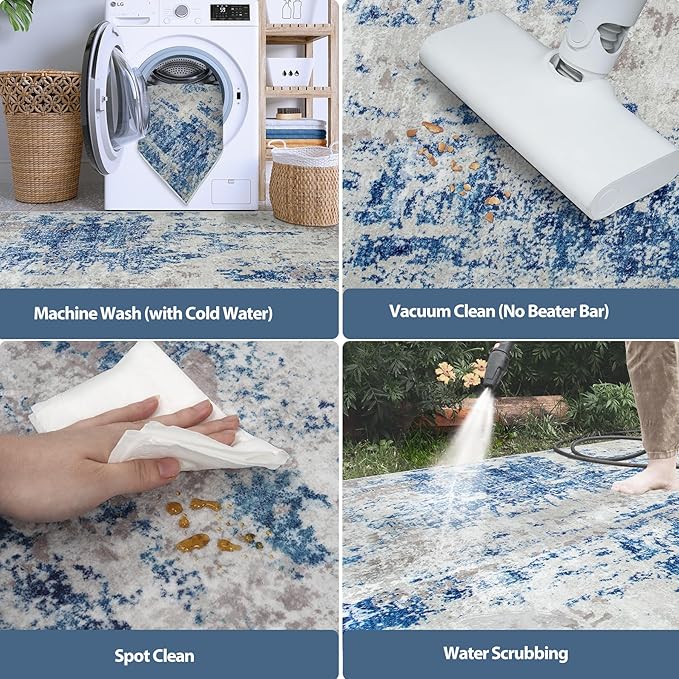 Runner Rug for Hallways Kitchen 2'6"x8' Washable Non Slip: Carpet Non Skid 8ft - Image 5