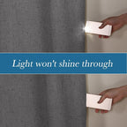 H.VERSAILTEX Linen Blackout Curtains Durable Thick Textured Linen Look 100% - Image 3
