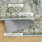 Madane Runner Rug 2'6''x8' Kitchen Runner, Hallway Runner Printed Vintage - Image 3