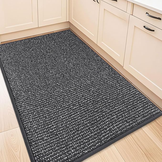 BEQHAUSE Kitchen Rugs 32"x48", Non-Slip Kitchen Mats by BEQHAUSE