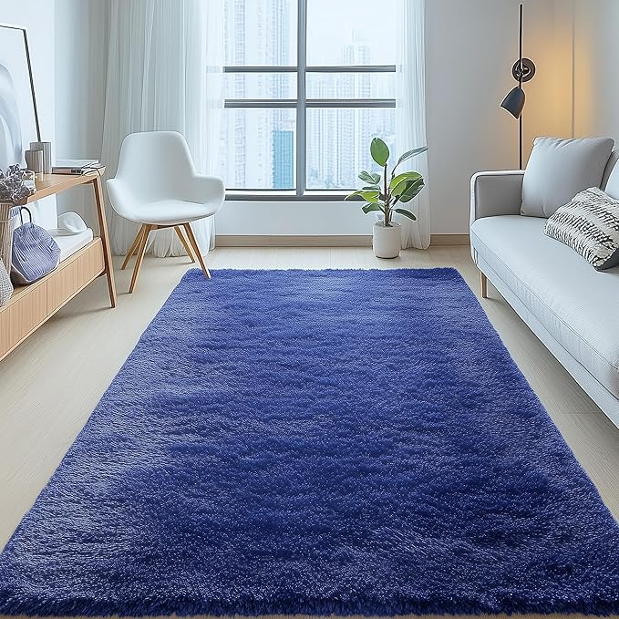 OLANLY 5x5 Area Rugs for Living Room Bedroom, Machine Washable Soft Fluffy - Image 7