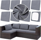 8Pcs Outdoor Cushion Covers, Patio Cushion Covers, Stretch Elastic Slipcovers by dreahoteztil