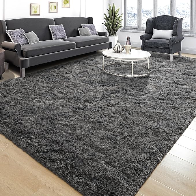 Tepook Soft Fluffy Rugs for Living Room, 5x8 Shaggy Area Rug for Bedroom by Tepook
