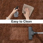 Soft Runner Rugs for Bedroom Hallways, 2x4 Brown Fluffy Shag Throw Area Rug Non - Image 4