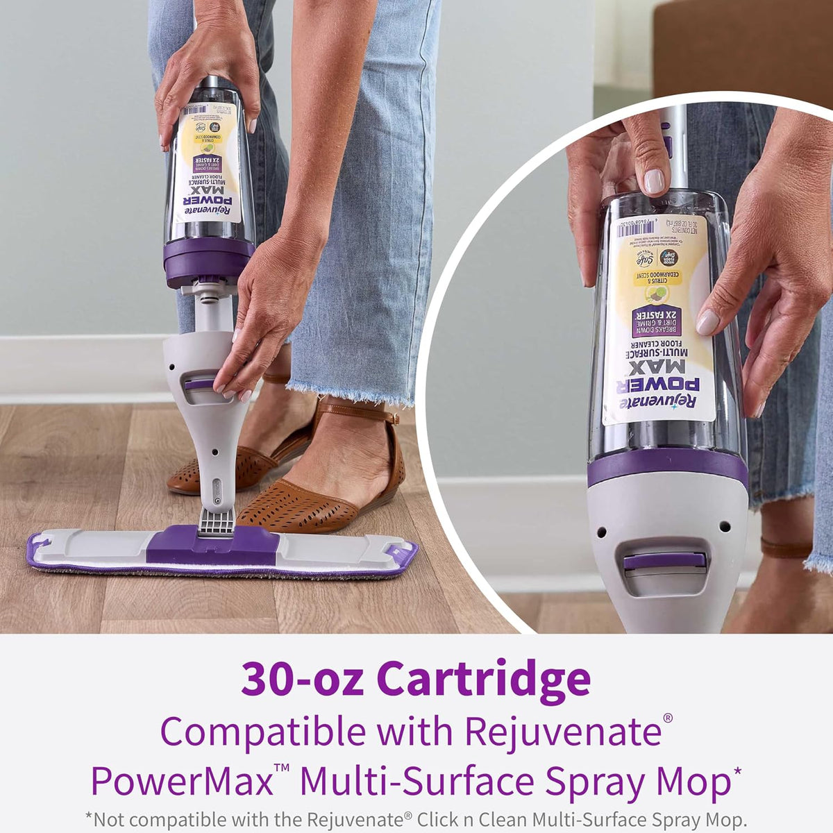 Rejuvenate PowerMax Multi-Surface Floor Cleaner, Citrus & Cedarwood, 4 Pk