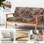 4Pcs Patio Stretch Cushion Covers, Outdoor Sofa Replacement Cover Slipcovers - Image 4
