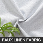 MIULEE Linen Texture Curtains for Bedroom Solid 100% Blackout Thermal Insulated - Image 5
