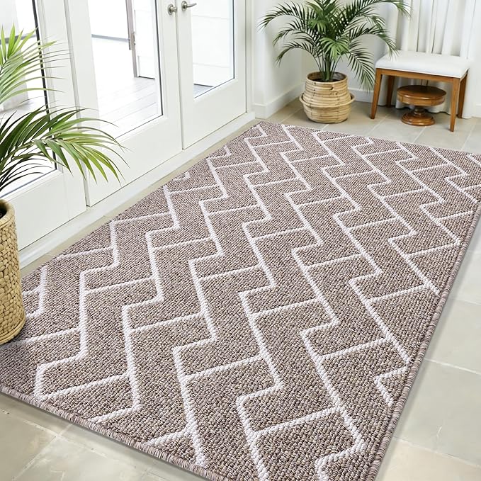 OLANLY Front Door Mat, Non-Slip Rubber Backing, Dirt Resistant and Absorbent by OLANLY