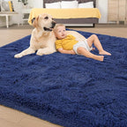 Tepook Fluffy Large Rugs for Living Room, Shag Area Rug 6x9 Soft Carpet for - Image 4
