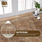 Washable Area Rug 9' x 12' Vintage Traditional Persian Mat - Image 5