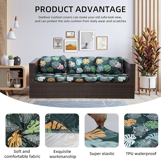 Outdoor Cushion Covers Set, Replacement - Image 3