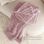 Bedsure GentleSoft Pink Fleece Blanket - Image 7