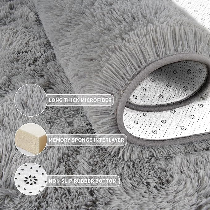 Tepook Super Soft Fluffy Rug for Bedroom, Modern Shaggy Fuzzy Kids Rugs for - Image 2