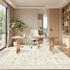 Area Rug 6x9, Washable Rugs, Stain Resistant Gray Area Rugs - Image 3