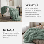 Bedsure GentleSoft Fluffy Sage Green Throw Blanket, Sage Green Decor - Image 5
