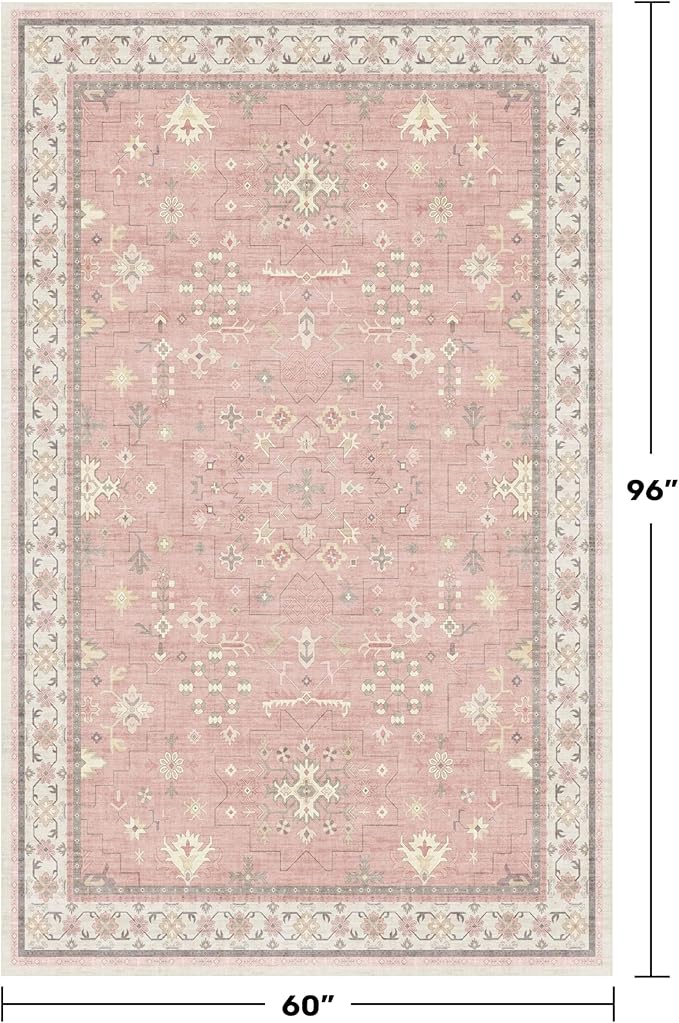 Light Pink Rugs for Girls Bedroom - Image 2
