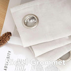 H.VERSAILTEX Natural Linen Grommet Curtains 84 Inch Length - Image 5