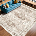 Washable Farmhouse Living Room Rug, 9x12 Area Rugs - Image 3