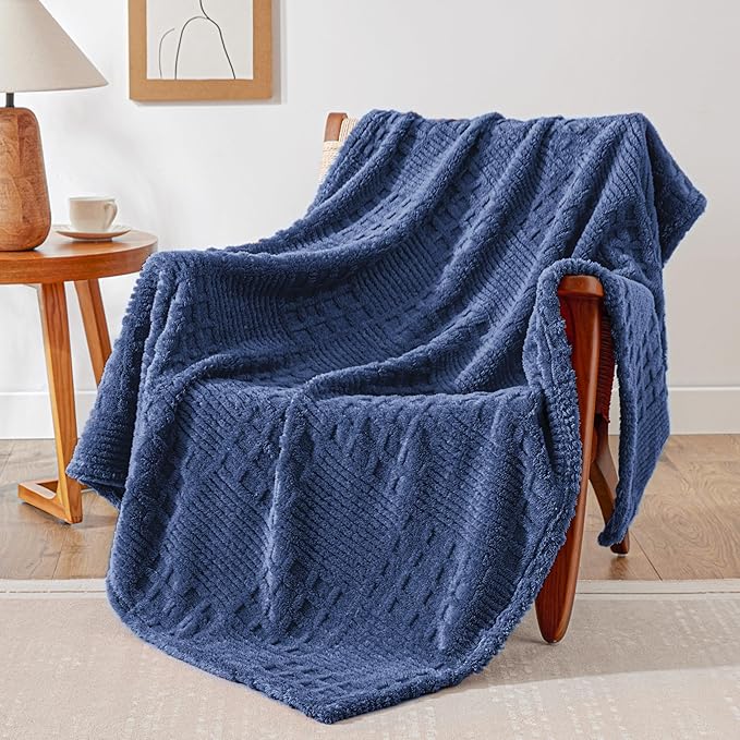 EXQ Home Fleece Throw Blanket for Couch or Bed by EXQHomeTexitleCoLtd