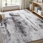 Toneed Abstract Area Rug Modern Washable Rug Soft Non Slip Rug Low Pile - Image 2