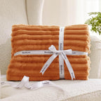 Bedsure GentleSoft Orange California King Size Blanket - Image 7