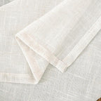 LAMIT 95 Inches Long Cream Linen Curtains - Image 9