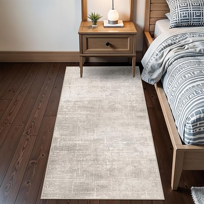 Washable 2x6 Thin Runner Rug: Abstract Soft Entryway Doormat Water-Resistan - Image 2