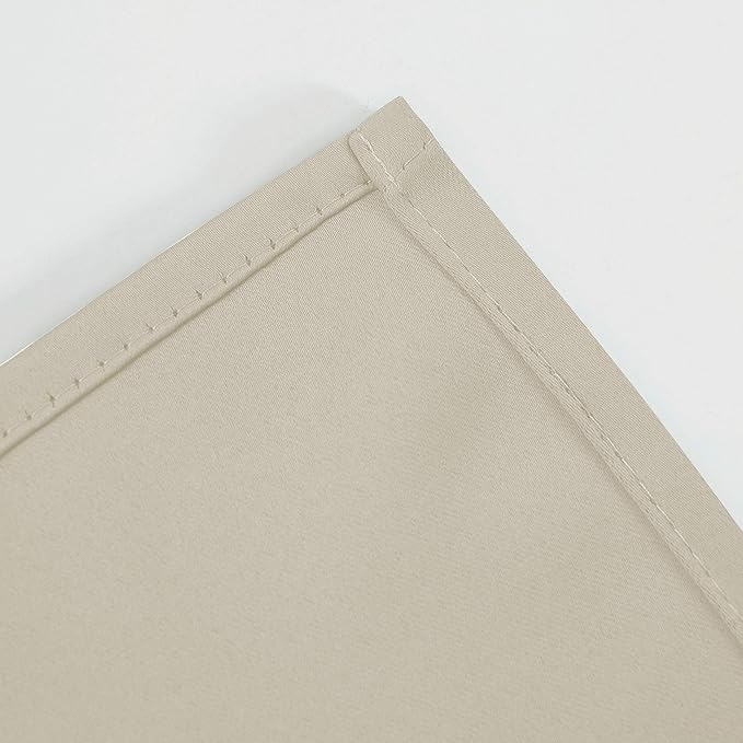 LEMOMO Light Beige Thermal Blackout Curtains/38 x 84 Inch/Set of 2 Panels Room - Image 8