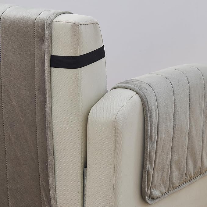 Great Bay Home Velvet Recliner Cover - Image 2