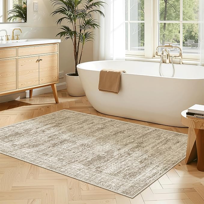 3x4 Rug, Small Area Rug for Kitchen, Machine Washable Non-Slip Throw Rug - Image 4