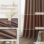 Guken 100% Blackout Curtains 96 Inch Length 2 Panels Set - Image 7