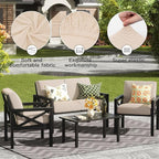 8Pcs Outdoor Cushion Covers, Patio Cushion Covers, Stretch Elastic Slipcovers - Image 4