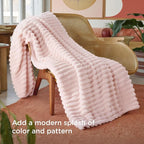 Bedsure GentleSoft Pink Throw Blanket - Image 3