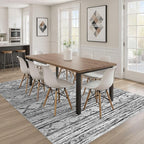 Nakagishi 9x12 Area Rugs Living Room: Washable Large Neutral Soft Rug Stain - Image 7