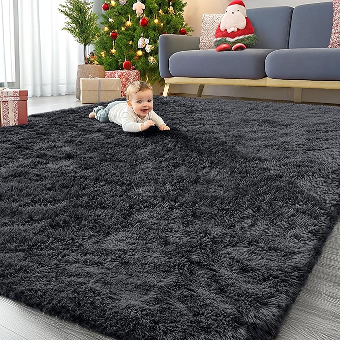 OLANLY 10x10 Machine Washable Large Area Rugs by OLANLY