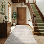 Washable 4x8 Hallway Area Rug: Abstract 8ft Water Resistant Soft Entry Kitchen - Image 6
