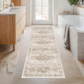 Hazo Haus Boho Long Bathroom Runner Rug 24 x 72 Washable Non Slip by HazoHaus