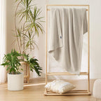 Bedsure Beige Knit Throw Blanket - Image 8