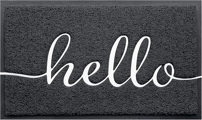 BeneathYourFeet Door Mat Welcome Mat Low Profile Front Doormat Indoor Outdoor by BeneathYourFeet