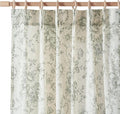 jinchan Pinch Pleated Curtains Floral Linen Blend Curtains by JINCHAN