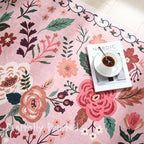Rugcomf Round Rug 4ft Washable Circle Rug Non Slip Low Pile Boho Floral Small - Image 8