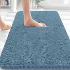 OLANLY Bathroom Rugs 36x24, Extra Soft Absorbent Chenille Bath Rugs